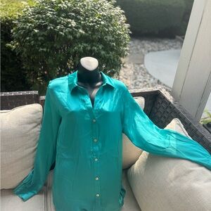 Guess Teal Button Down Shirt
